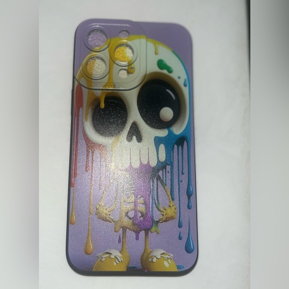 iPhone 14 ProMax Holloween Skull Art Soft Phone Case NWT - Picture 10 of 10